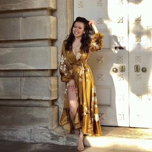 Express X Rocky Barnes Kimono Dress